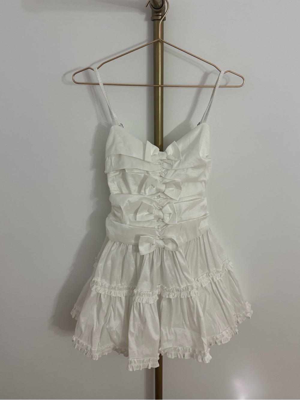 for love and lemons whipped cream taffeta mini dress